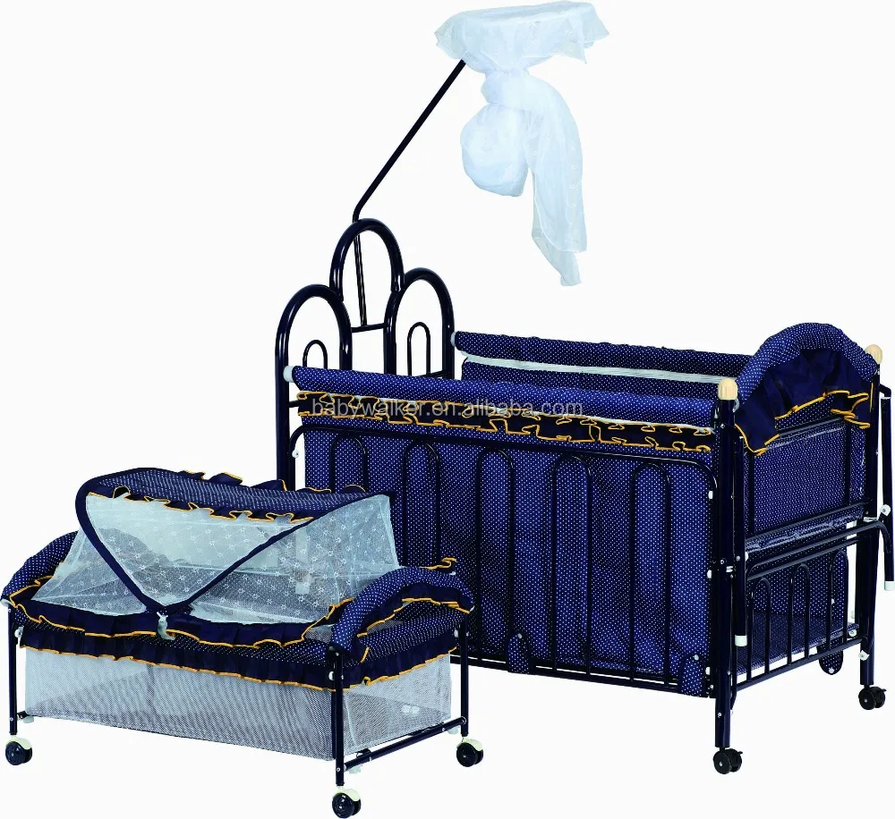 New Design Fashion Metal Cradle Baby Cot Bed with Net, for kids BM6A932