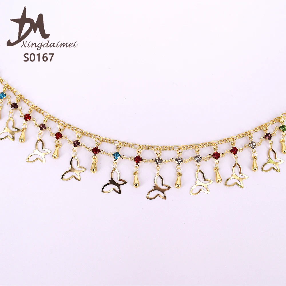 S0167  wholesale fashion diamond  custom anklet