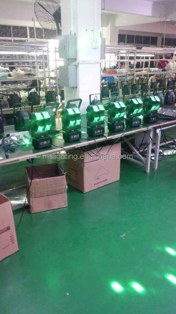 Disco DJ Double Wheel 8x12w RGBW 4 in 1 Full Color LED Double Rotating Wheel Beam Moving Head Light