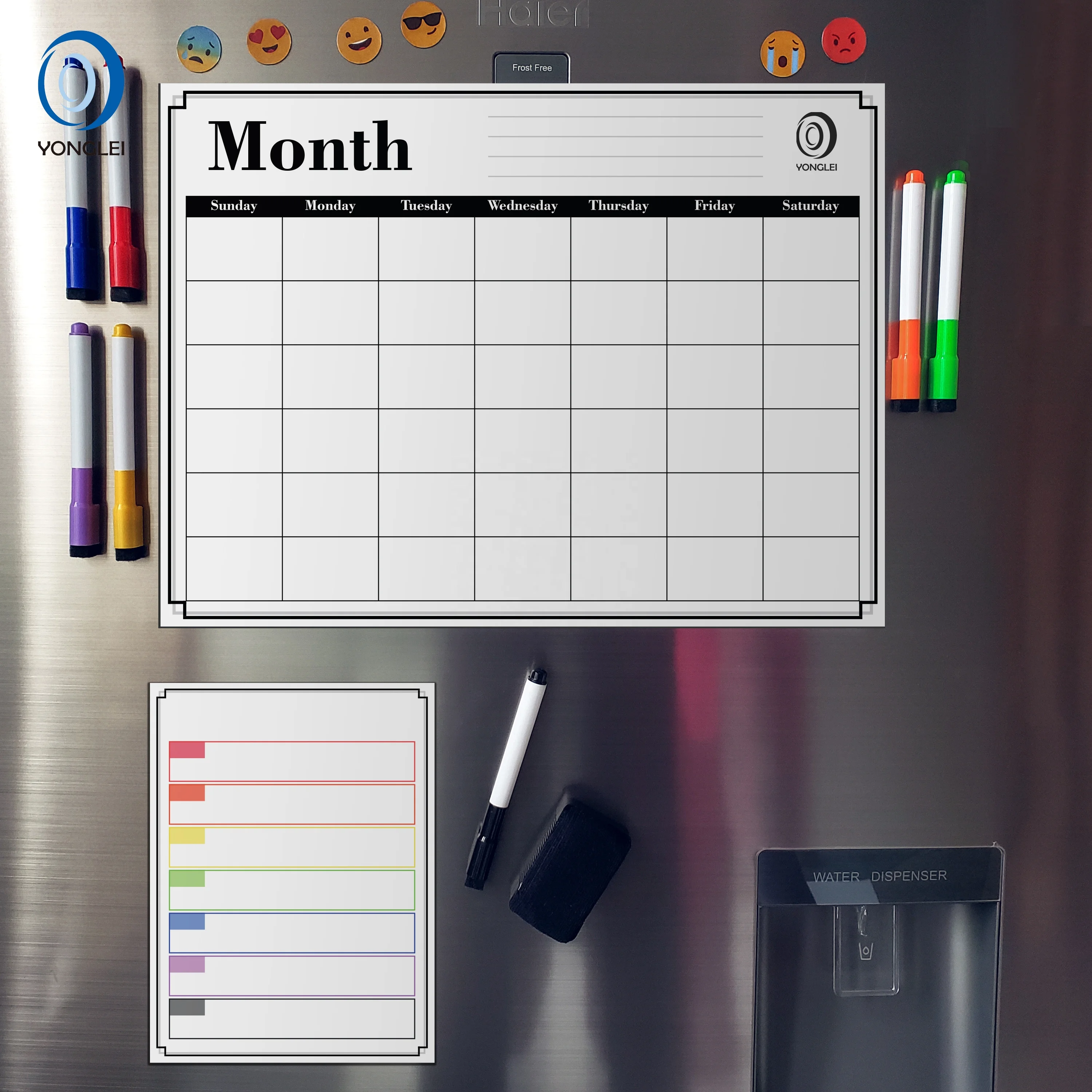 5.8P-6 A1 Premium dry erase board calendar refrigerator calendar magnetic perpetual calendar