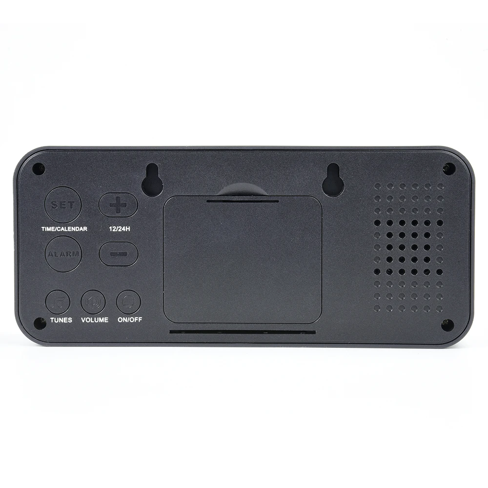 2023 Large LCD Display Digital Alarm Low Light Sensor Light Easy to Set Day Alarm Clock Home