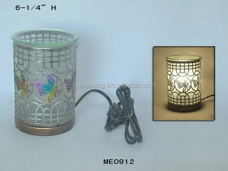 Glass essential oil burner wax warmer