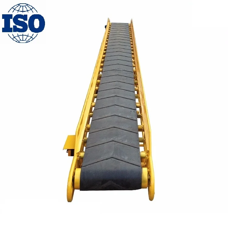 Adjustable height portable truck loading non-slip rubber belt conveyor for bags