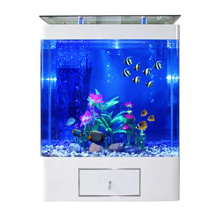 New product elegant curved screen fish aquarium tanks with filter