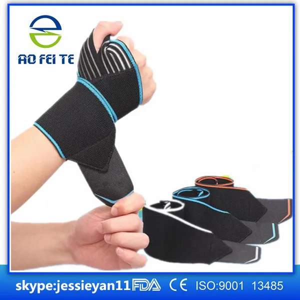 Adjustable Weightlifting Sports Wrist Brace Wrist Wrap For Volleyball Badminton Tennis