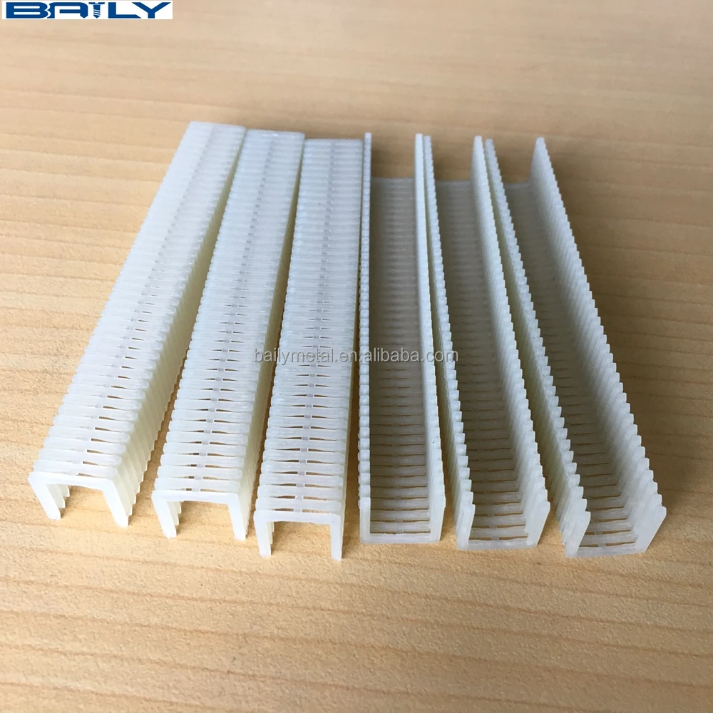 BAILY supply 81P 82P 83P 1/2 crown width plastic staples for pa1314 staples gun