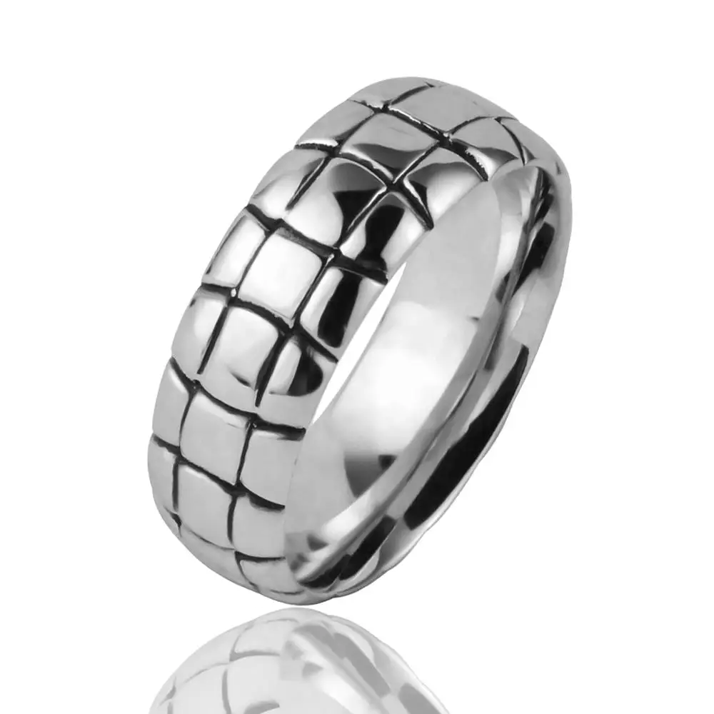 9MM Tortoise Shell Mens Cobalt Ring