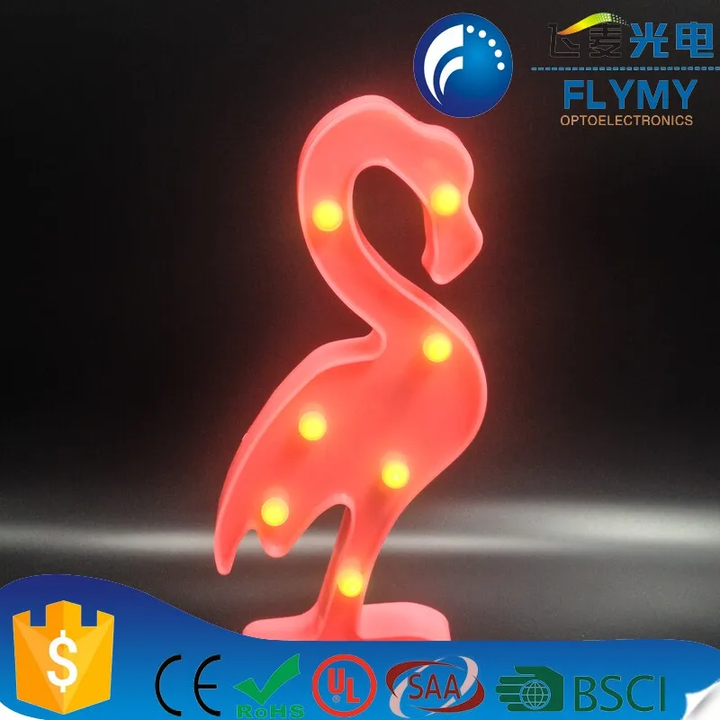 alibaba best sellers 2018 pink flamingo light marquee battery operated wholesale alibaba factory direct with CE&ROHS