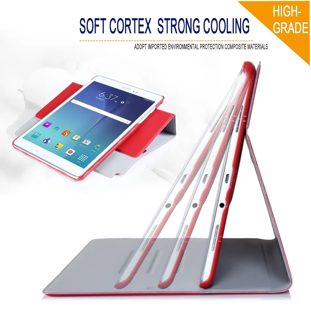 Cheap Price Rotative Multi Functions PU leather Tablet Cases For Samsung Tab A 9.7inch