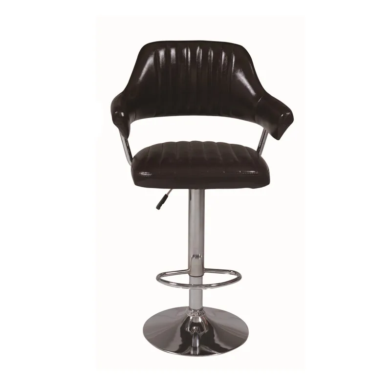 Industrial Counter Iron and Leather bar chairs taburete bar stool