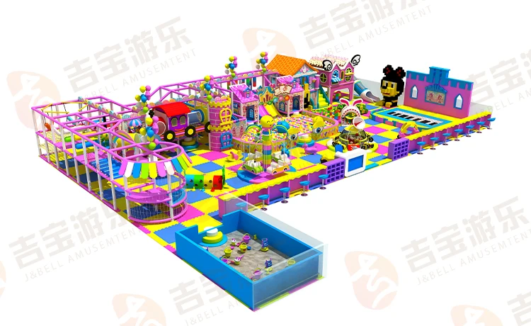 Candy series children durable commercial indoor playground equipment