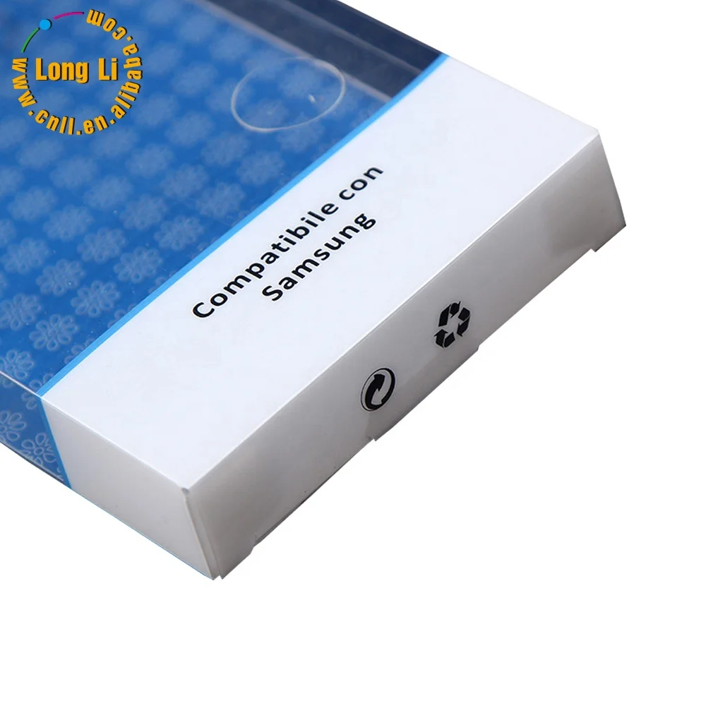 Customized Clear Cell Phone PVC Plastic Packaging Box with window