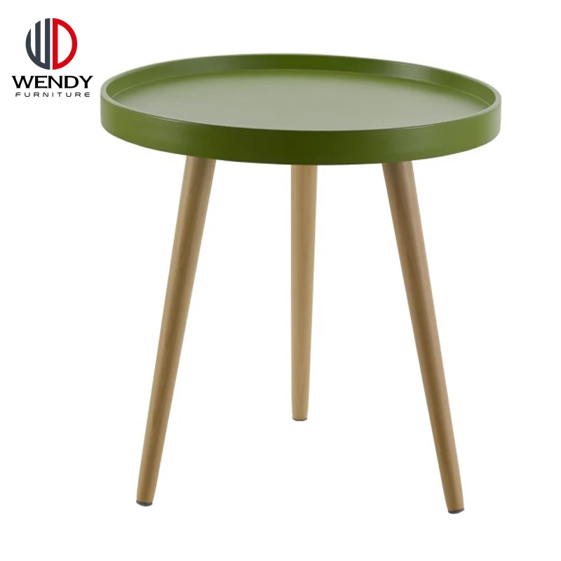 Leisure Simple Style Round PP Plastic Side Table Coffee Table For Kid