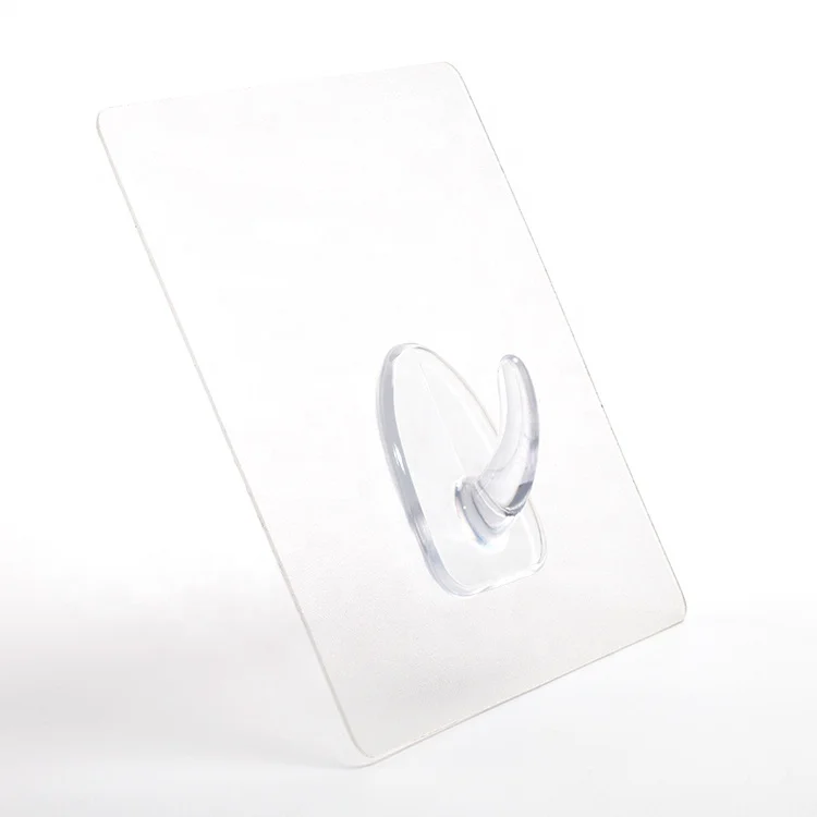 Removable 3KG Wall Hook Plastic Strong Adhesive Hook Hanger For Kitchen Accessories