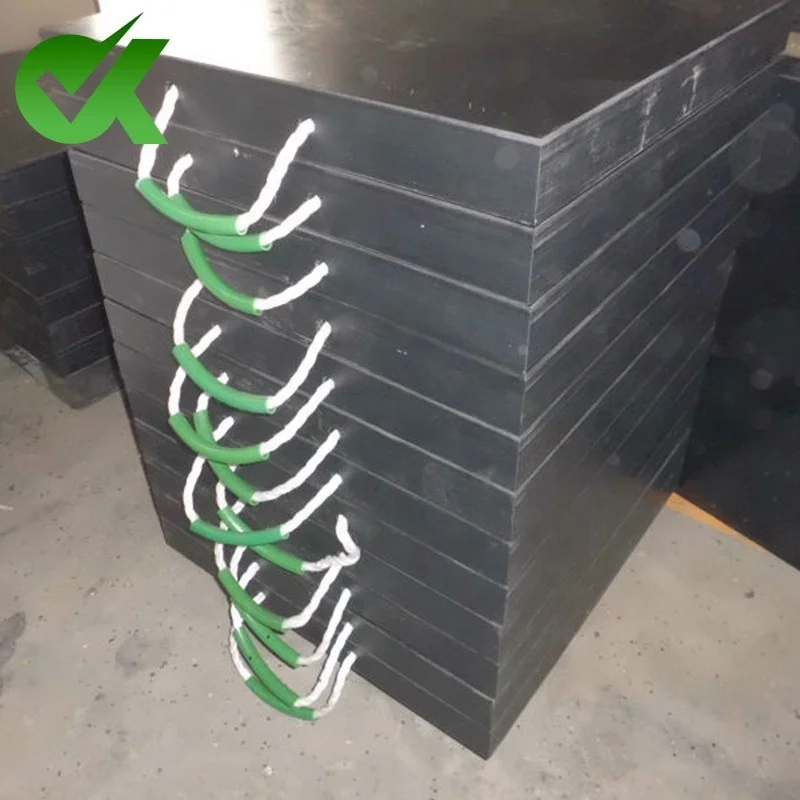 UHMWPE Outdoor Crane Protection Mat / Outriggers Pads / Temporary Roadways