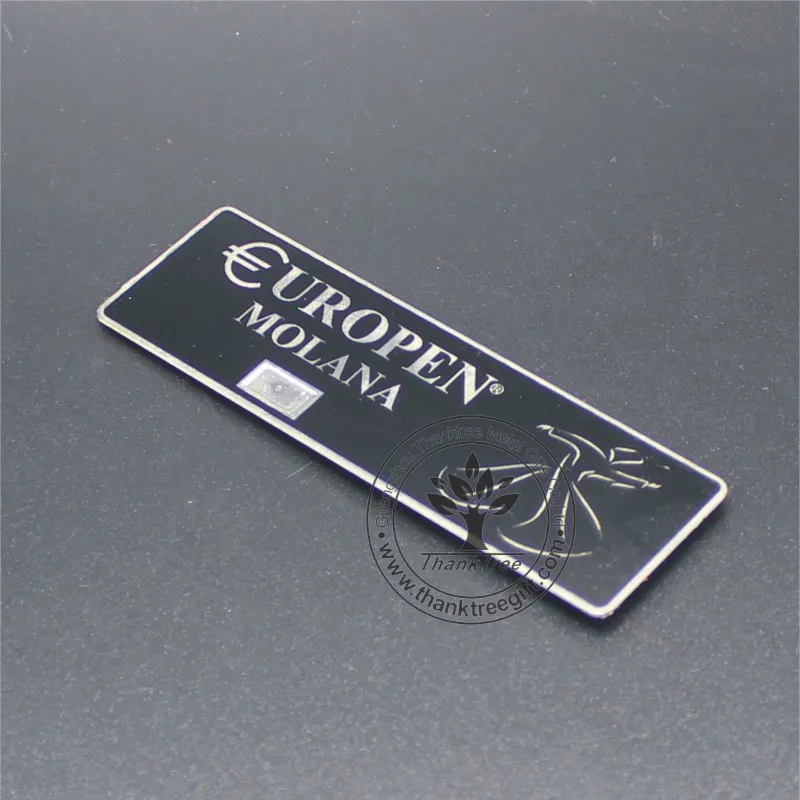 
delicate design logo engraved custom cut out Judaic souvenir gift metal plate 