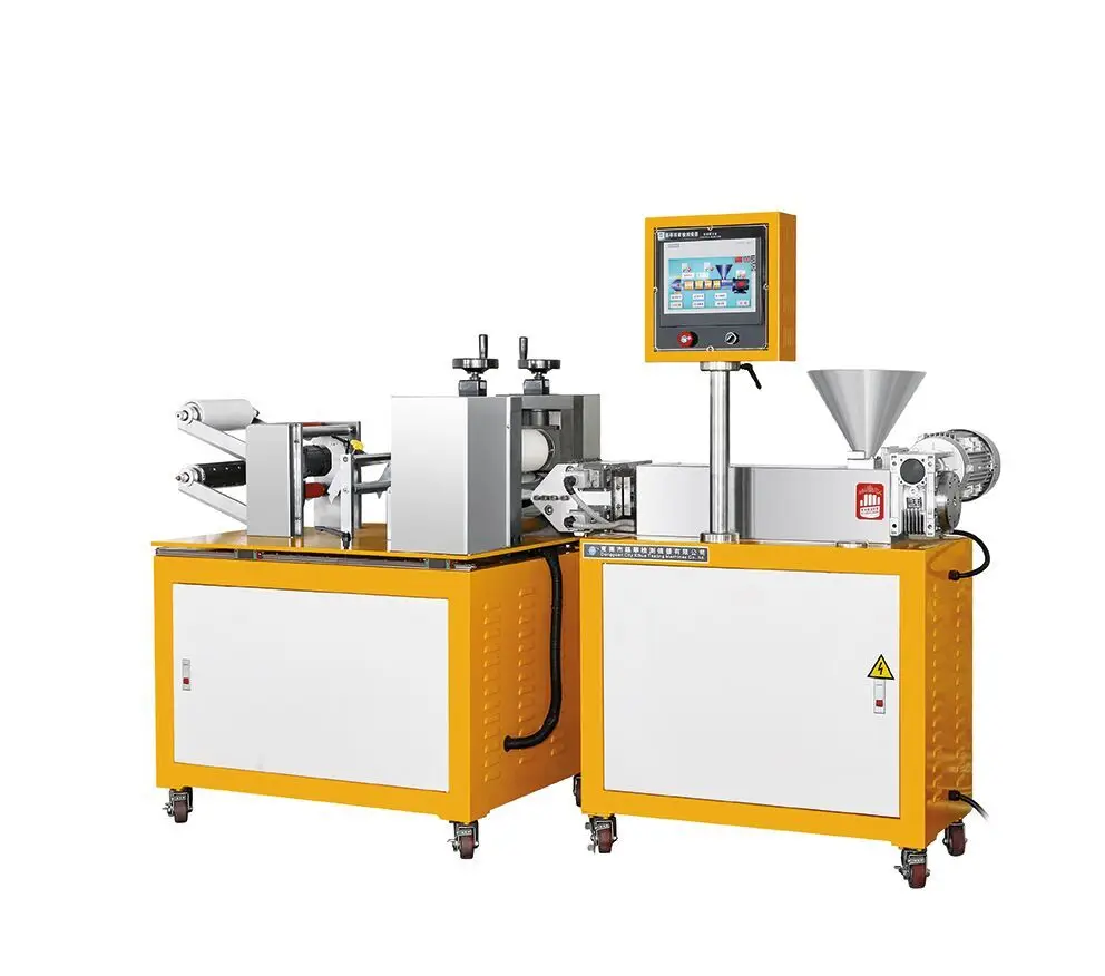lab cast film machine with calendering tester