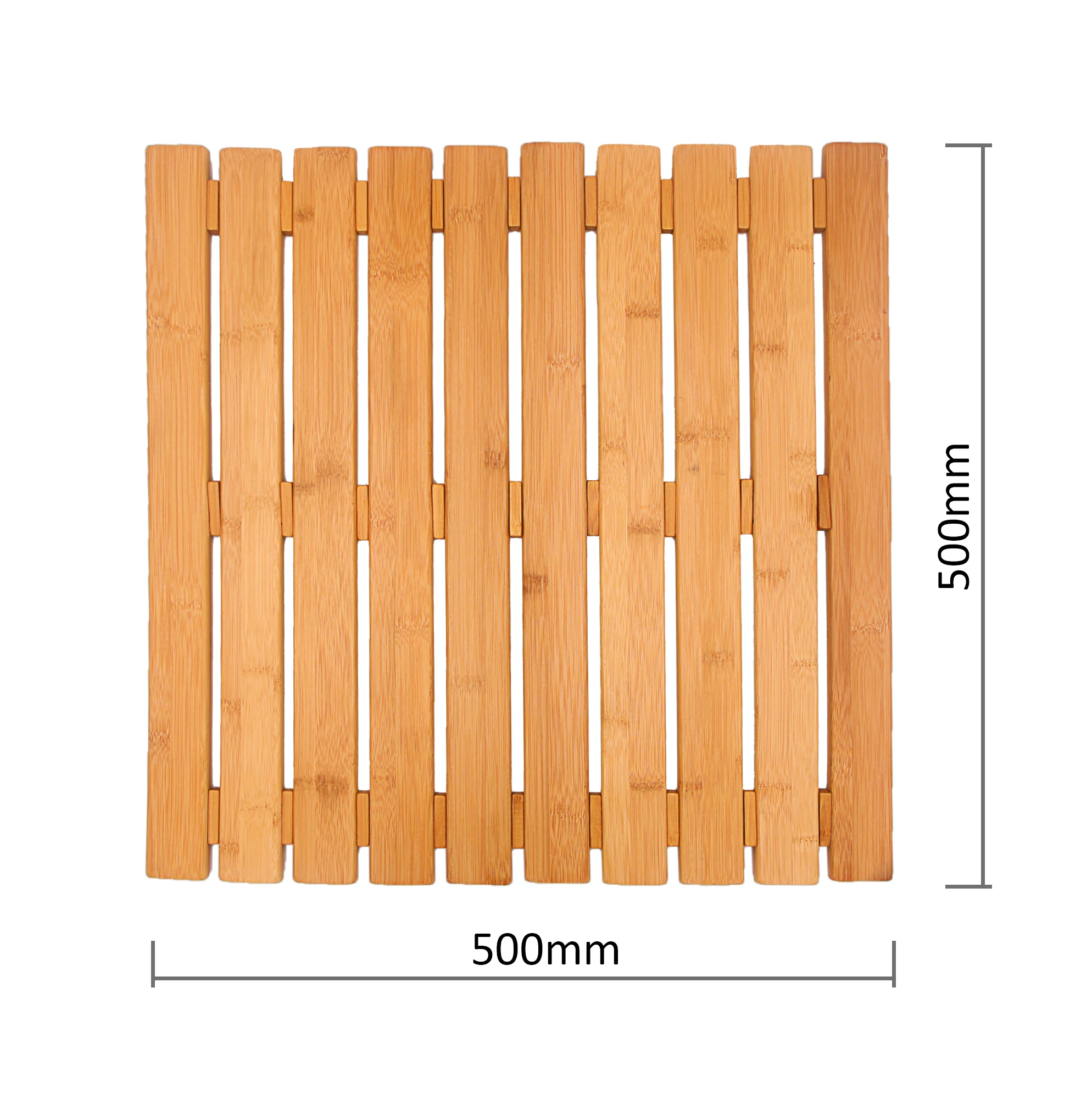 Wholesale insulated non slip bathroom Floor Mat bamboo Shower mat