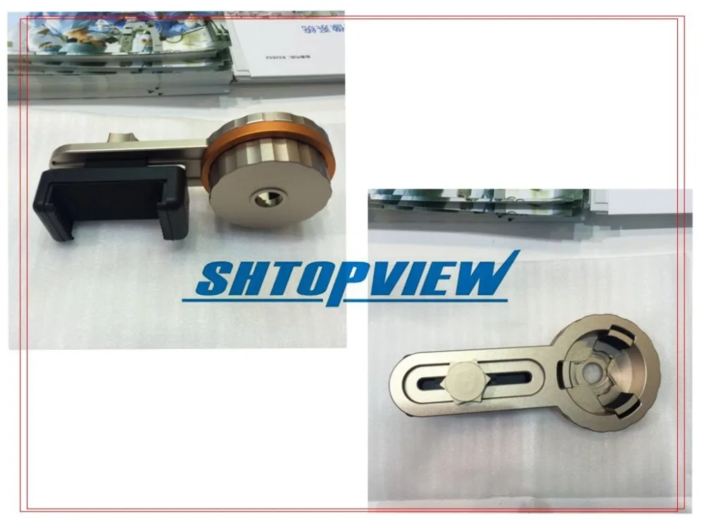 Gold Color Metal Rotatable TPV-700 Slit Lamp Eyepiece Telephone Adapter