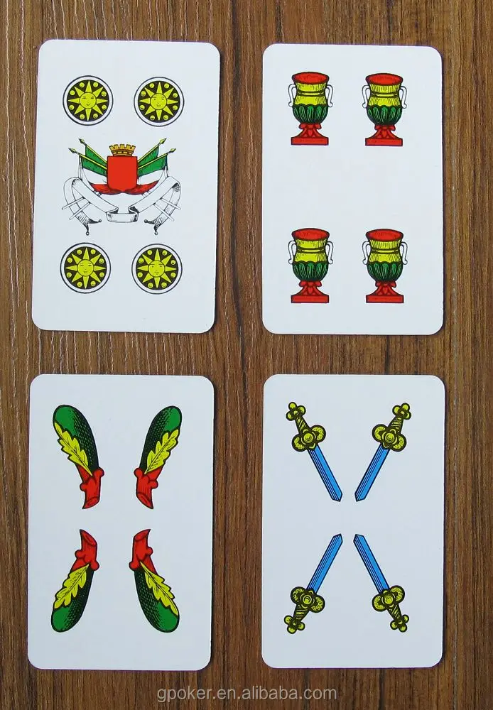 ITALY STYLE mini poker SMALL SIZE 40 CARDS PAPER PLAYING CARDS