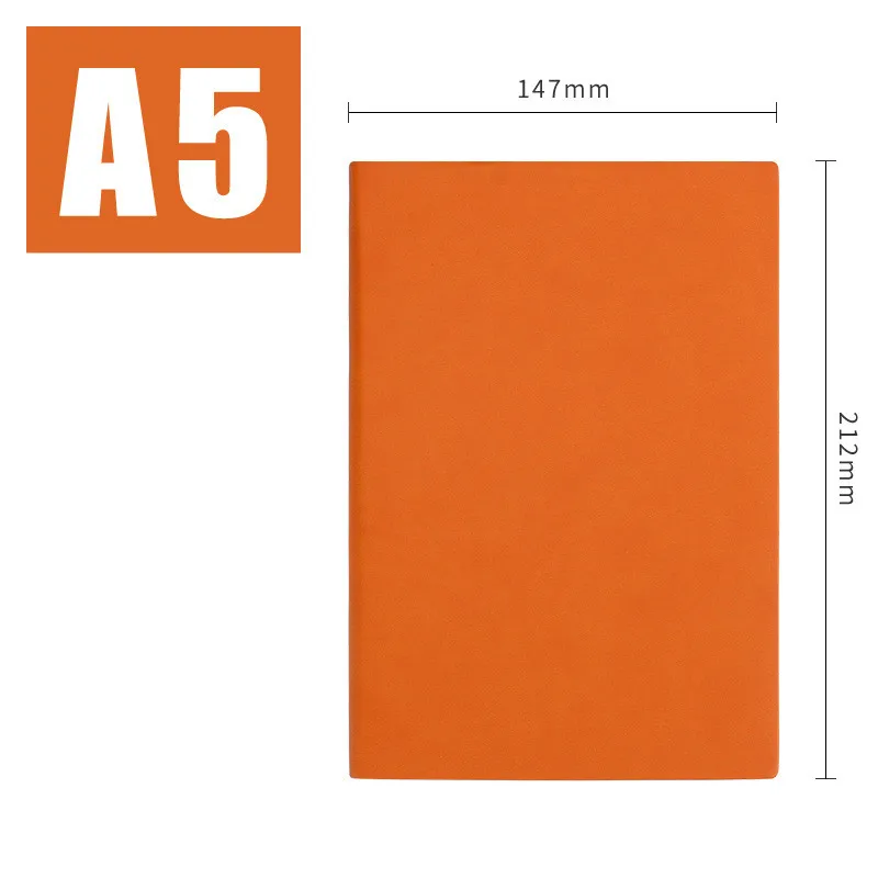 Diary planner notebook  colorful PU leather soft cover student notebook diary organizer  inner page design A5