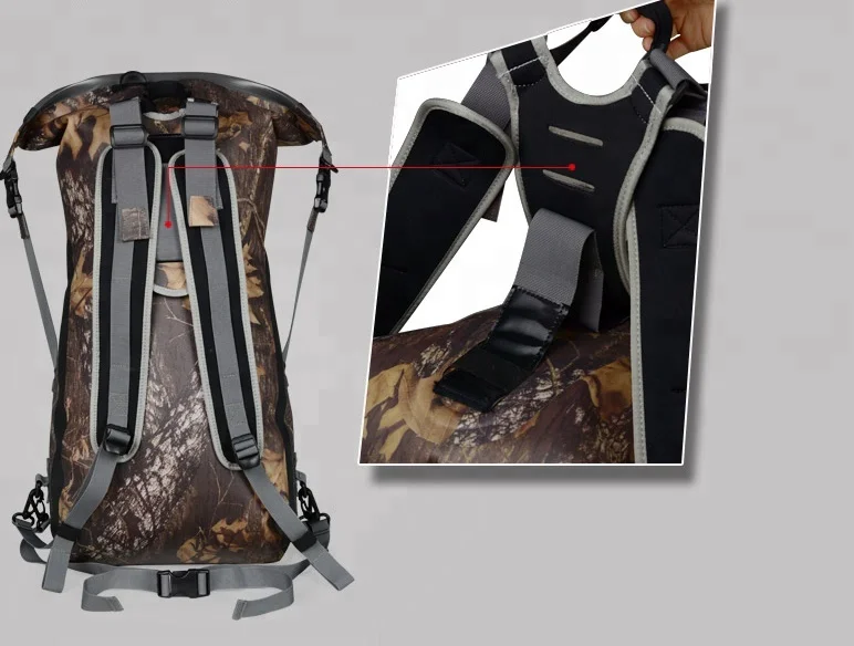 High quality Sealock 600D TPU camouflage waterproof outdoor sport Swimming water dry bag with Silk printing Backpack