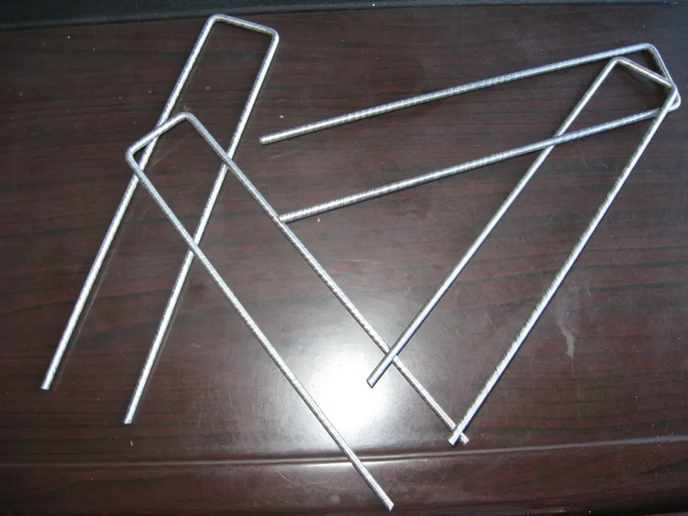 100 пакет 6-дюймовый оцинкованный заземляющий сад скобы