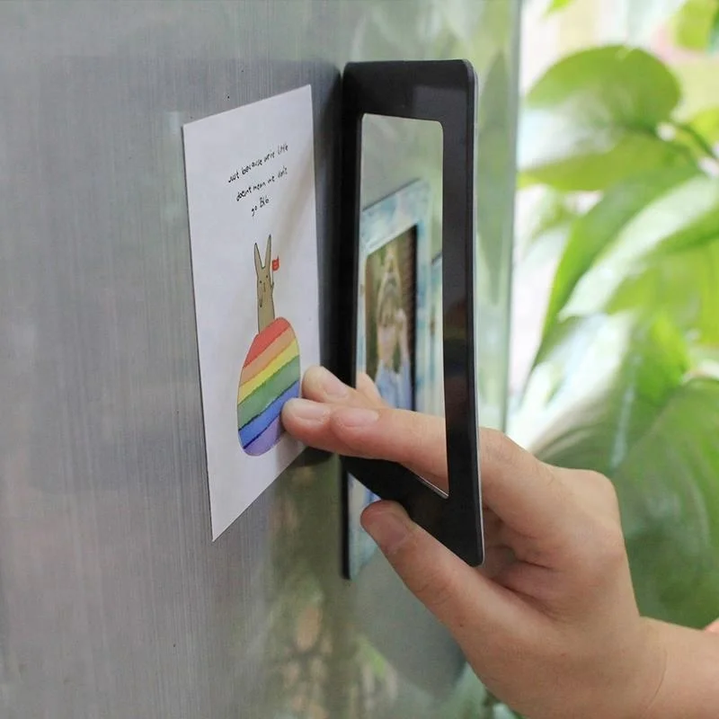 Refrigerator Magnets Decoration Custom Magnetic Family Picture Photo Frames Set