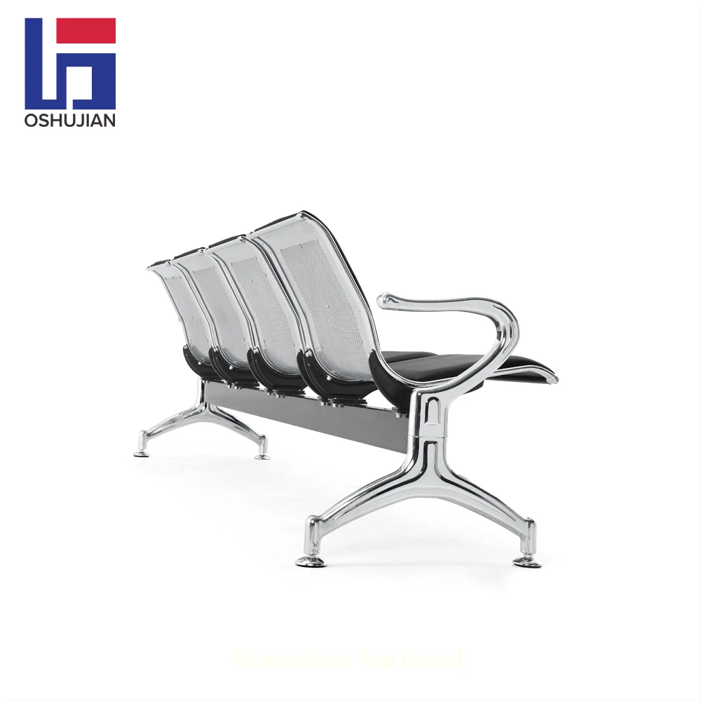 Больница аэропорта клиника металлические стальные 4-seater с Полиуретановая подушка для сидения gang сиденье стул для общественного места