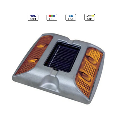 High Durability Solar Powered LED Reflective Road Stud(Cat Eyes / Pavement Marker) MS-100D(Waterproof IP68 Aluminum Alloy)