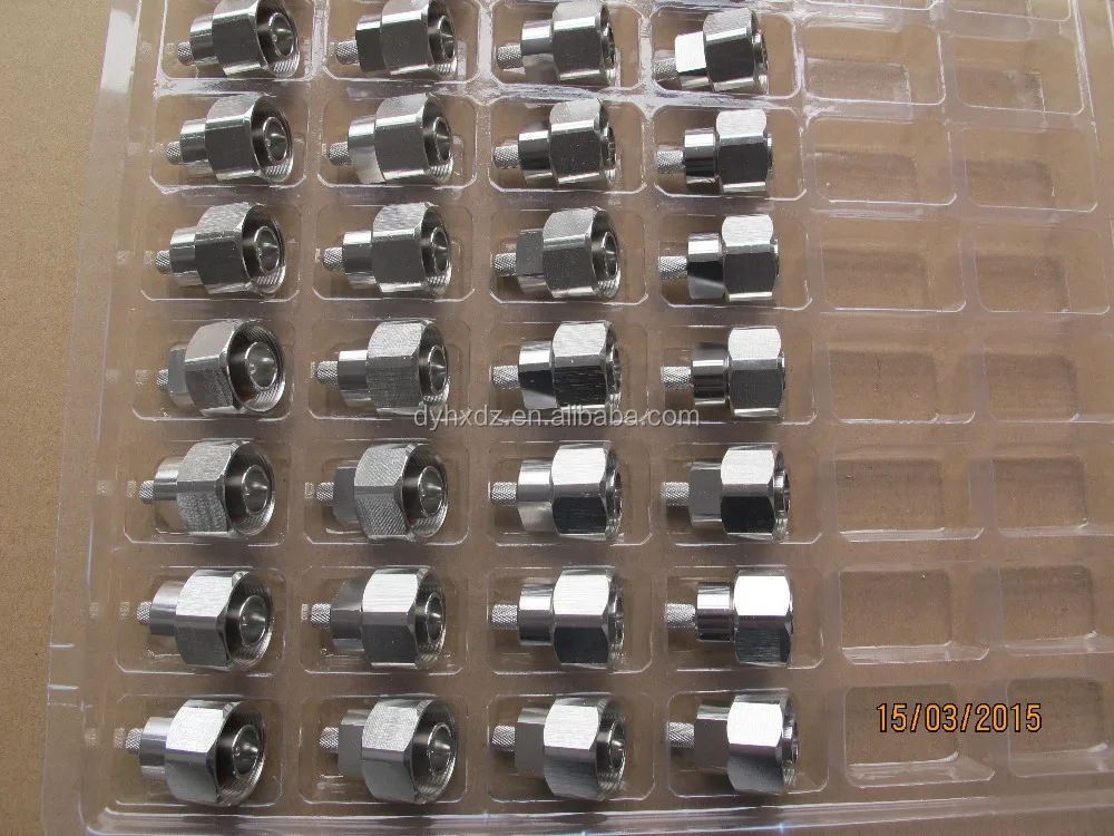 RF connector Mini din (4.1/9.5 type ) male plug for 1/2 superflex cable 4.1/9.5 connector