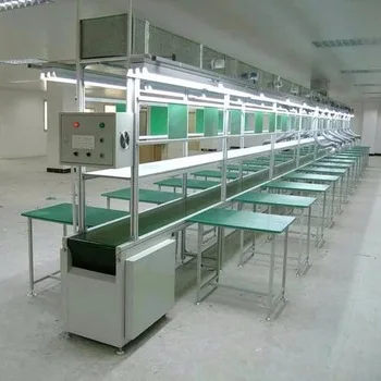 Belt Conveyor Assembly and Production Line with Working Tables