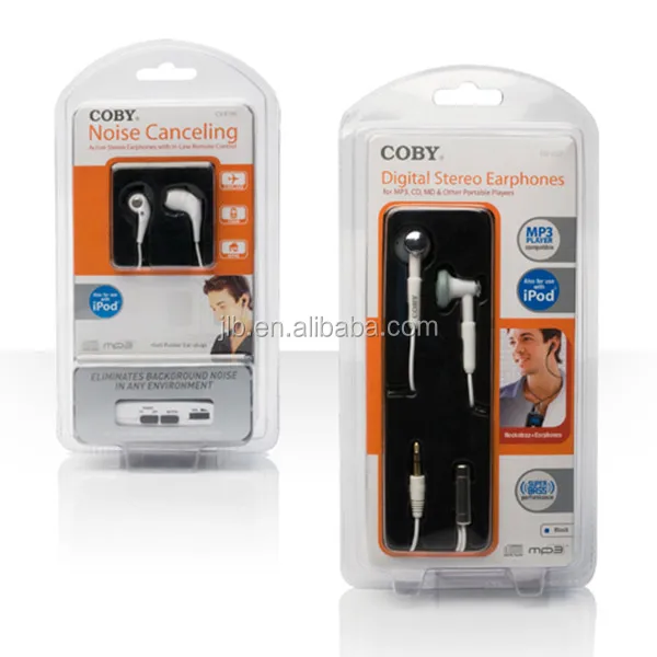 Shenzhen Factory OEM headphone headset clear PVC blister package box