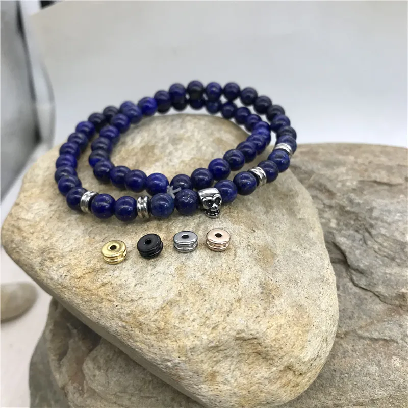 Заводская поставка, модные ювелирные изделия, Золотые, черные, из нержавеющей стали, металл, мини, маленькие бусины 6x3 мм для браслета