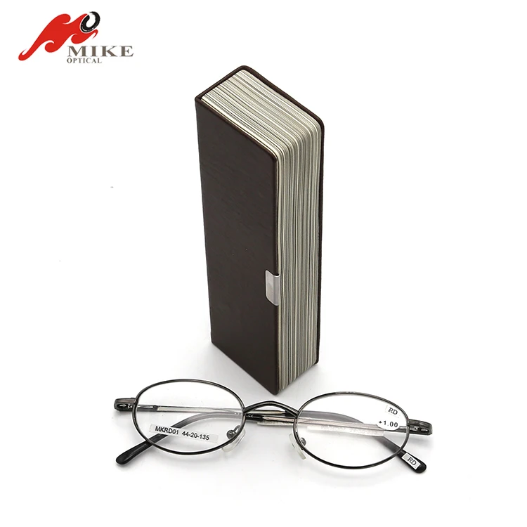 Reading Glasses Sunglasses Box Case Book Style Foldable Eye Glasses Accessories Custom Glasses Case