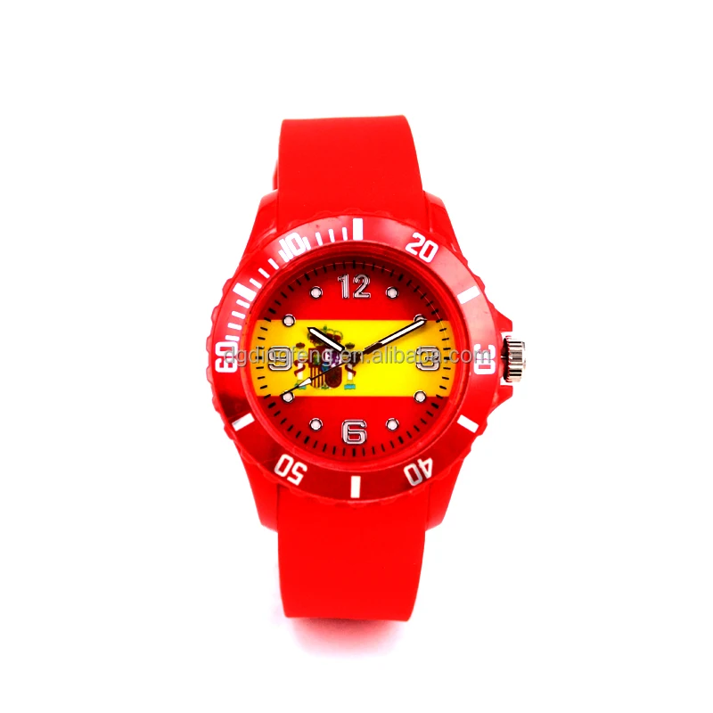 
Silicone watch for Russia world cup promotion hot sales in 2018 with possible lowest price 