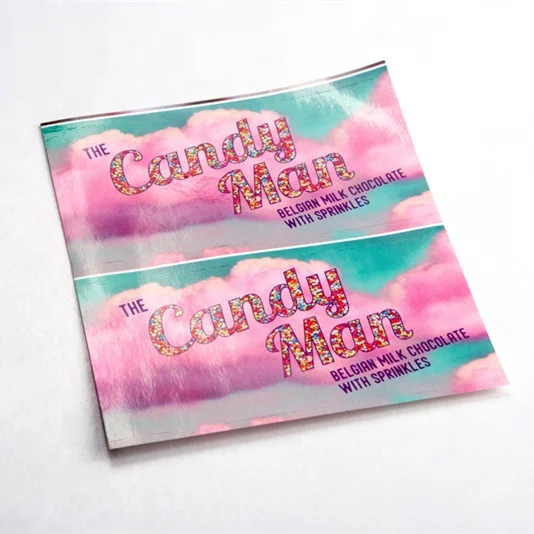 Custom Personalized Brand Hair Bundle Wraps Paper Self Adhesive Hair Labels Hair Packaging Sticker Labels