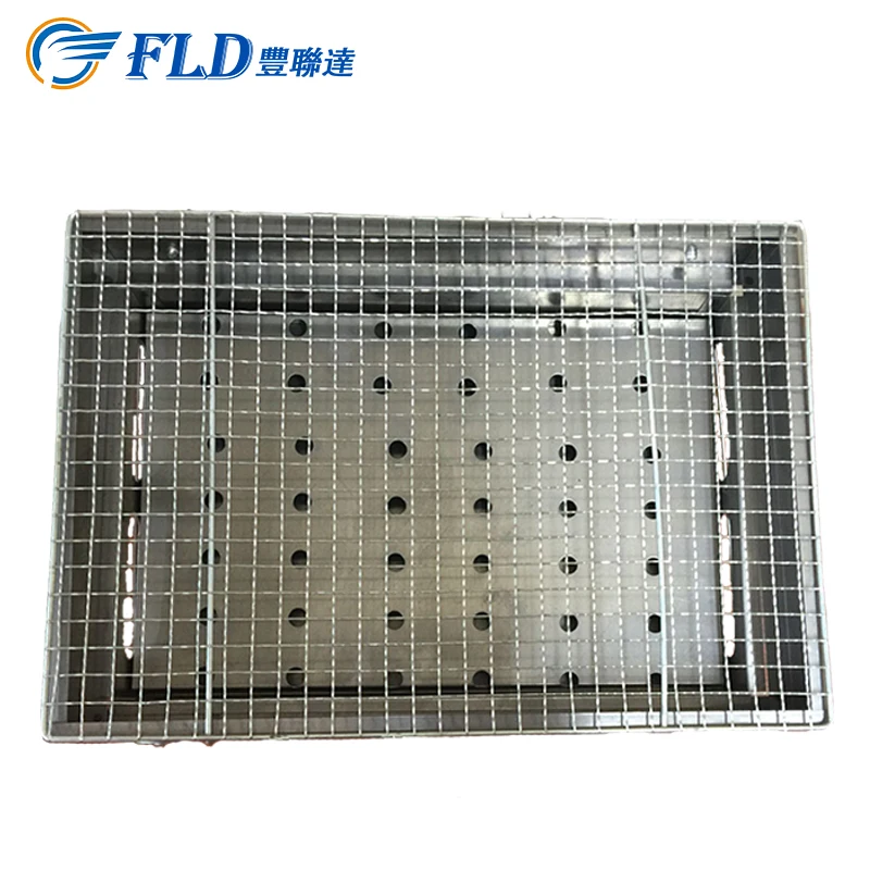 Outdoor BBQ charcoal smoker smoking BBQ grill roast stove oven