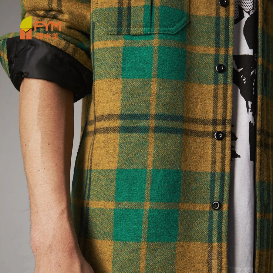 
factory price flannel green fashion style thick latest shirts for men pictures 