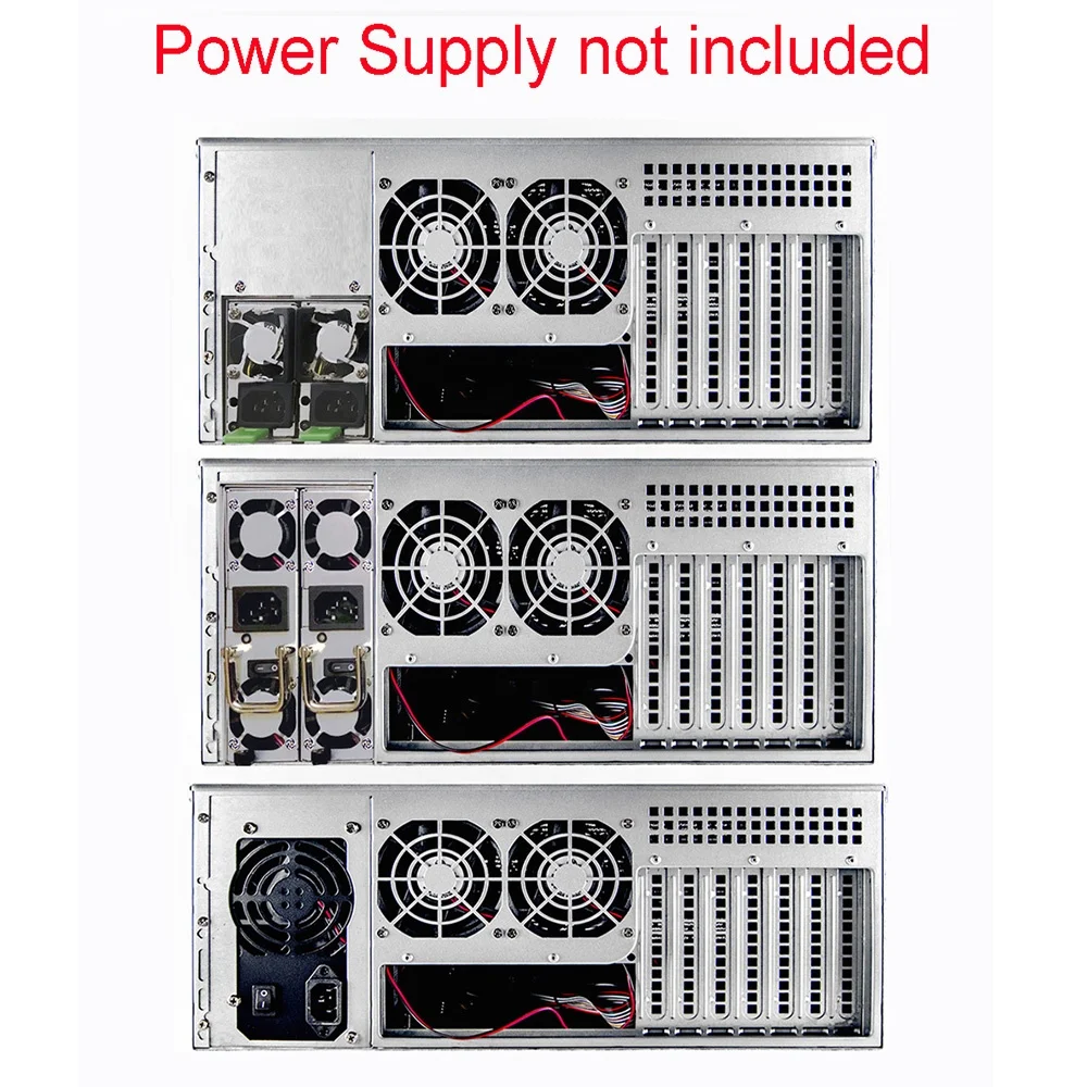 PC Computer Industrial Rack Mount Server 4U Chassis Case