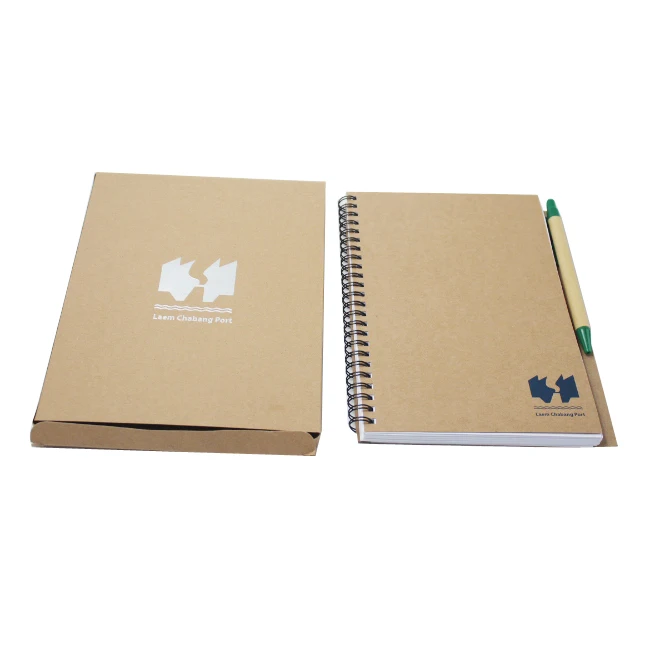 
Eco Friendly Kraft Paper Handmade Brown Kraft Paper Notebook Recycled Blank Notebook 