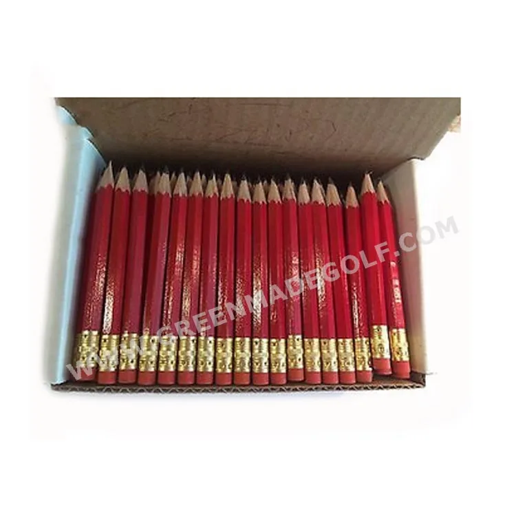 144 Green Half short mini golf score pencil Golf Hexagonal #2 Pencils