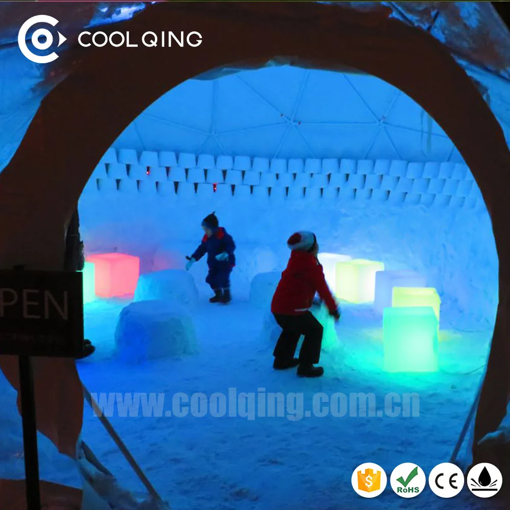 Cool Bar / club / party / wedding illuminated 60cm led cube Table lighting funiture