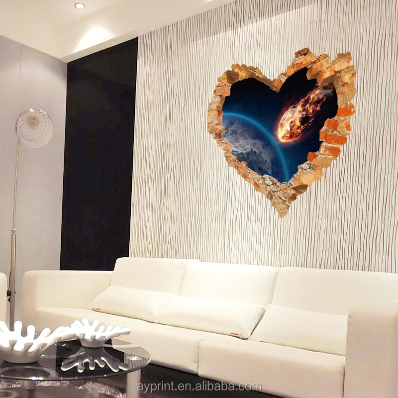 
SK63001 3D Meteor Earth Universe Removable Wall Sticker 