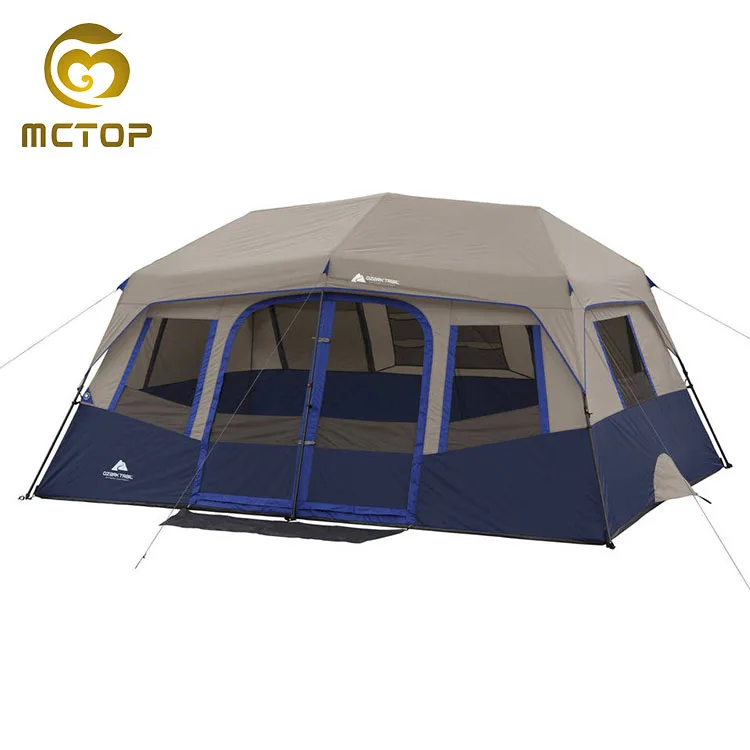 China supplies new luxury folding family carpas waterproof portable large size 4-6 person and Customized outdoor camping tent