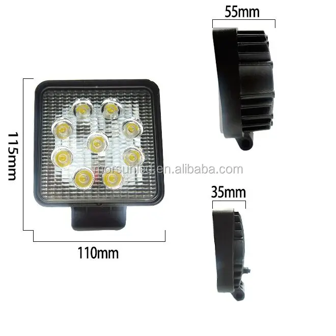 Spot / Flood beam led working light 12v easy installation led work lamp for car boat accessories