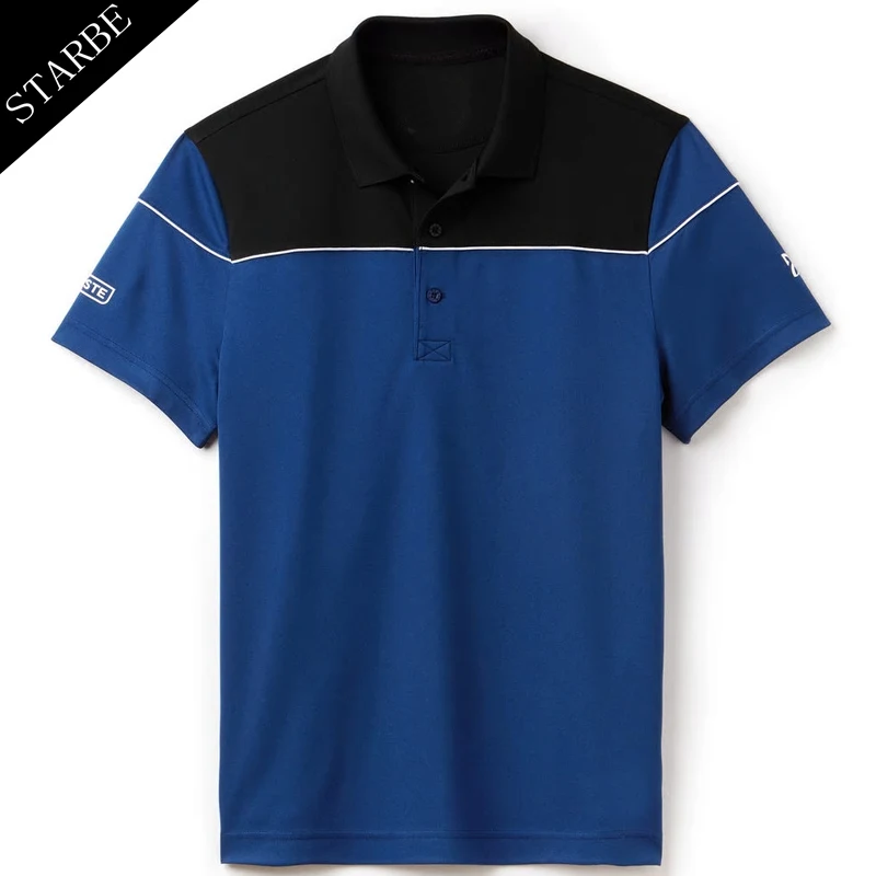 
Polyester Blend Spandex Polo Shirts Men Casual Polo Shirt 