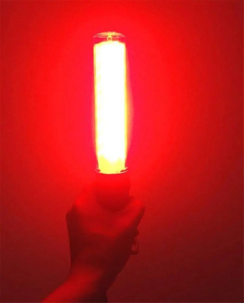 Recgargeable Safety Traffic Baton Control Green Red Lights Signal Lightbar Wand Safety Beacon