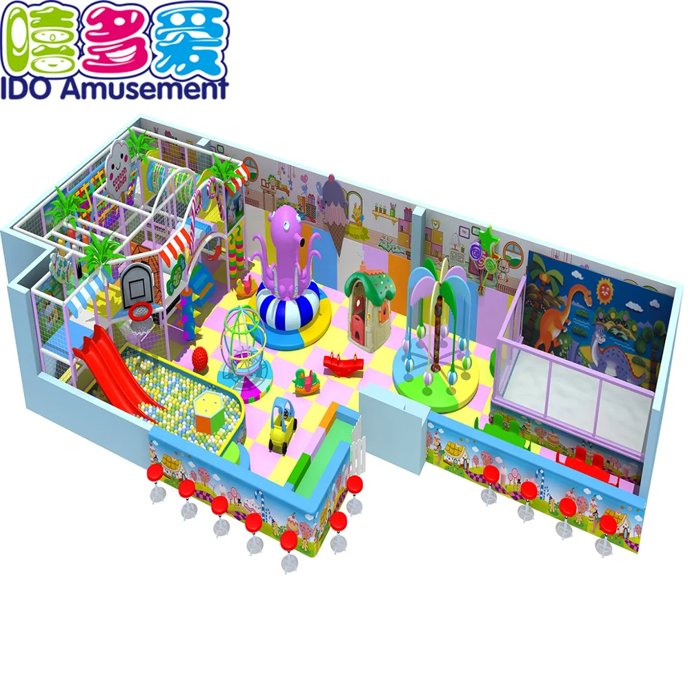 
New design kids play game center Naughty Castle Jungle Gym children park items for baby 
