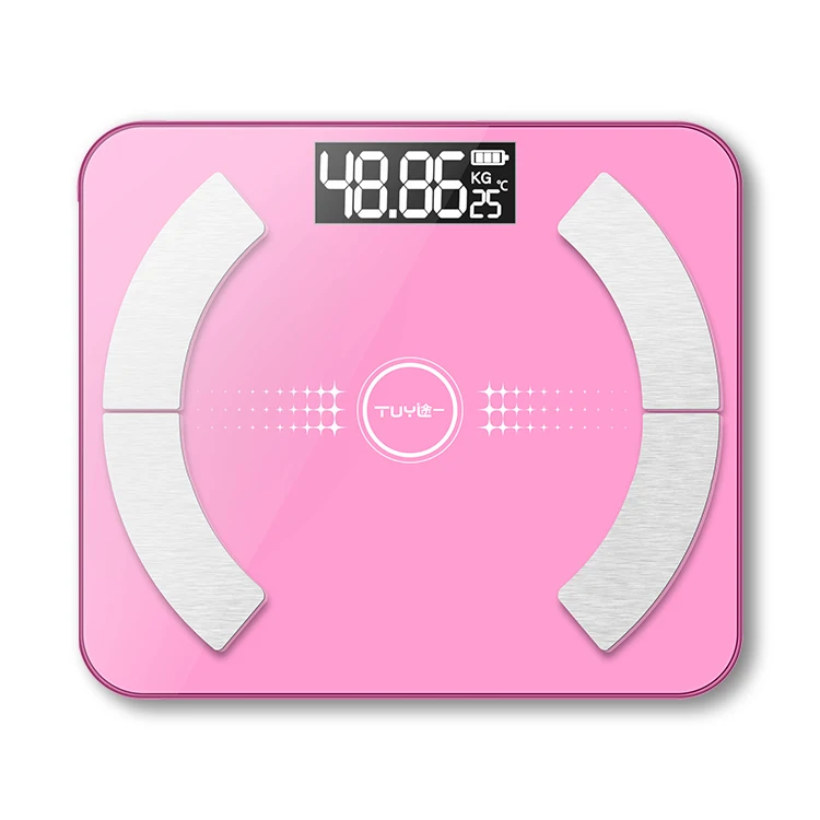 2021 LED Display Smart Heart rate Smart Scale Portable Scales Digital Scale